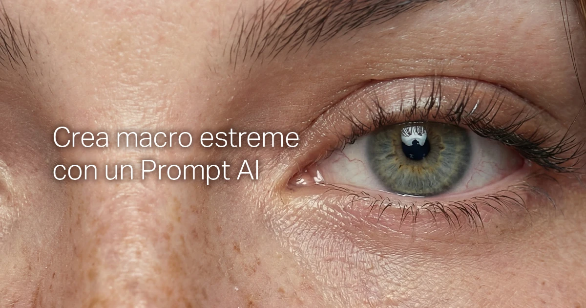 Crea macro estreme con un Prompt AI (senza perdere l’identità) - Creare Creatività